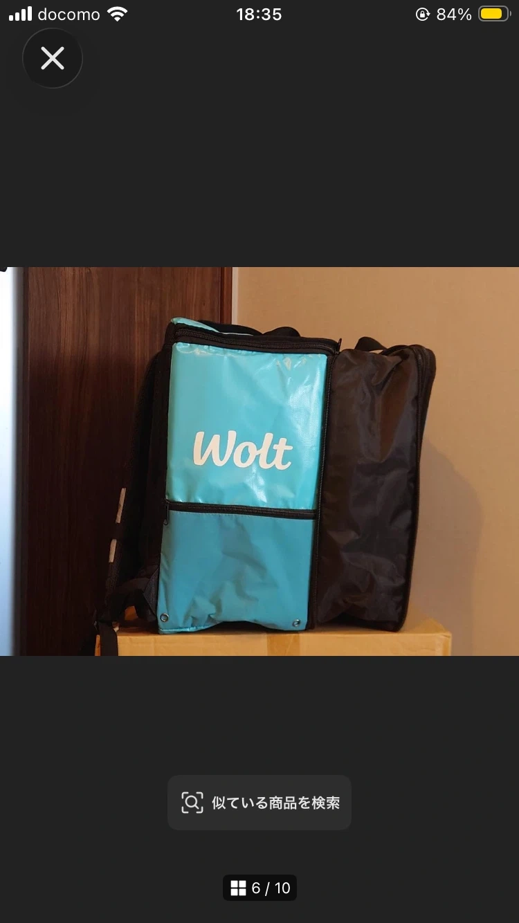 Wolt 配達用リュック 保冷バッグの写真6枚目