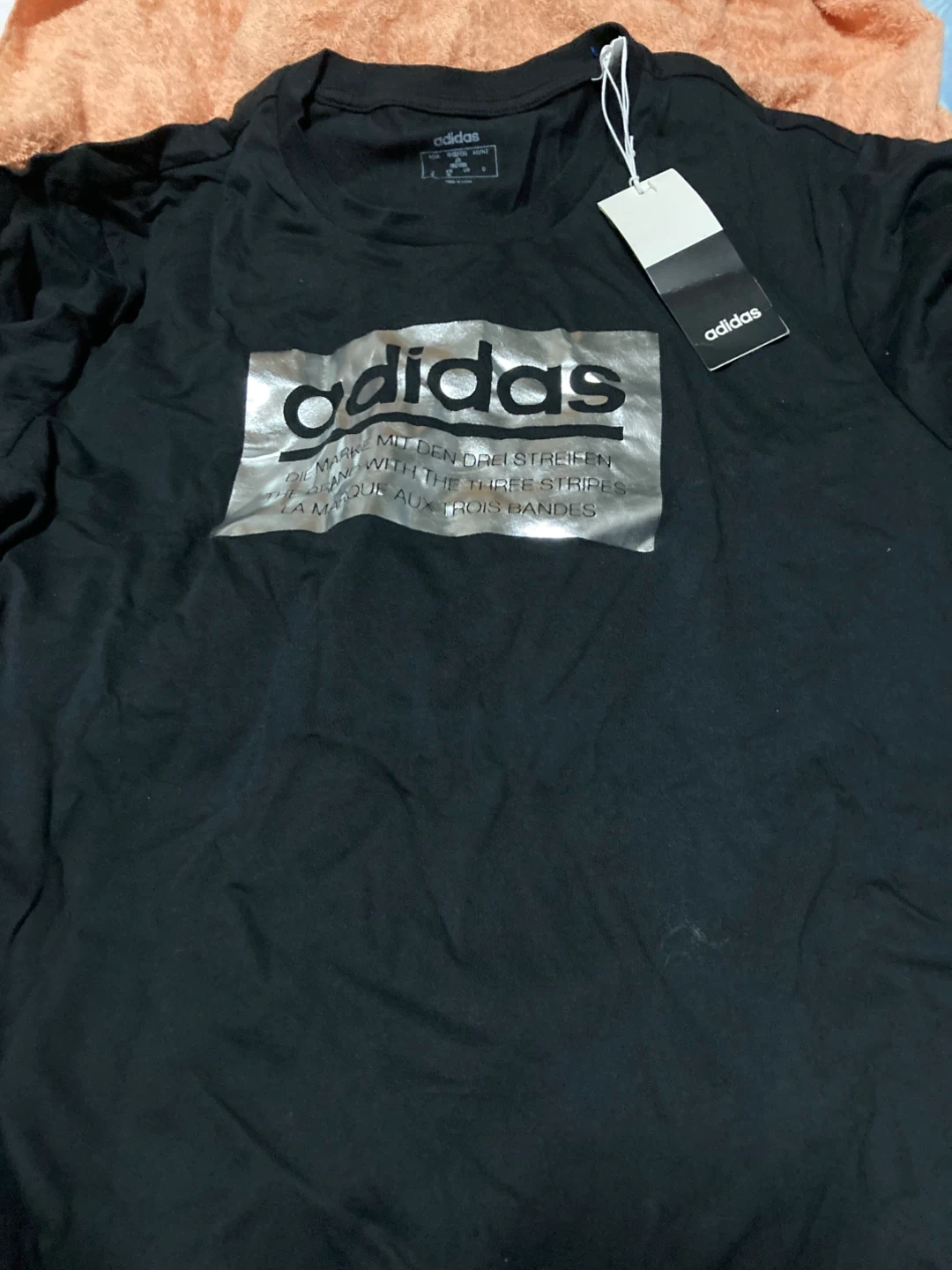 アディダス Tシャツ 黒 Oサイズ FM6254