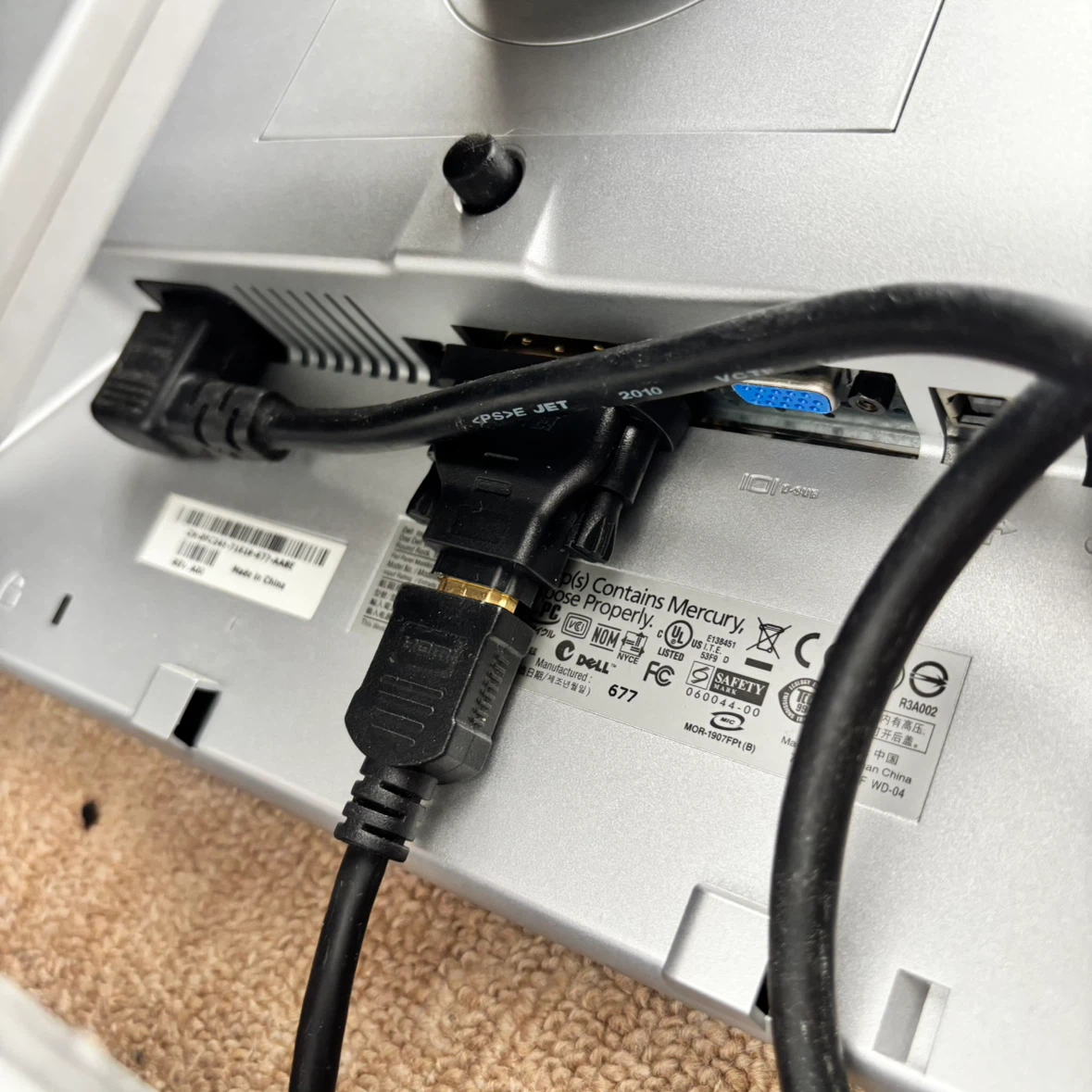 DELL製 19インチモニターディスプレー スピーカー内蔵の写真3枚目