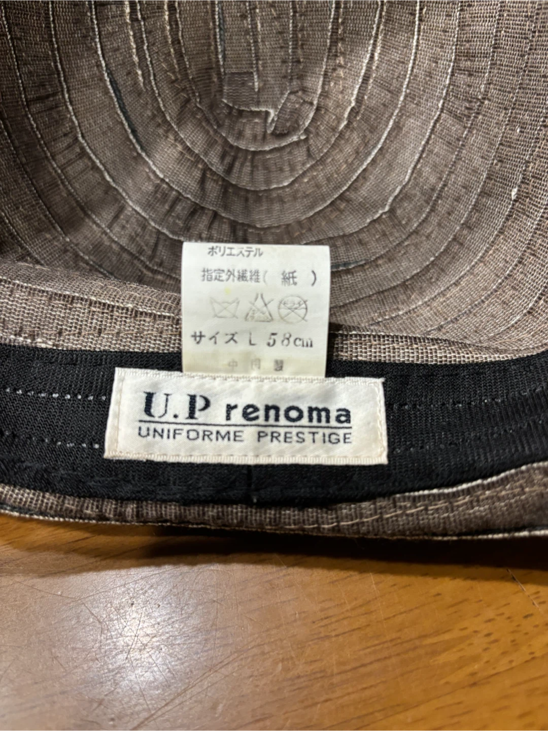 U.P renoma（ユーピーレノマ）ハット L 58cmの写真3枚目