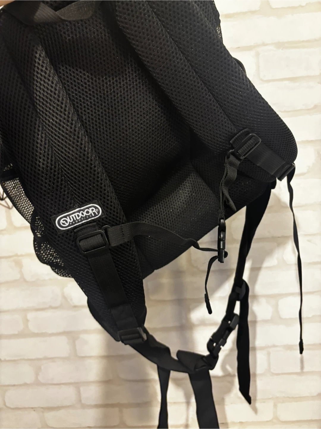 OUTDOOR PRODUCTS メッシュペットリュック 黒の写真4枚目