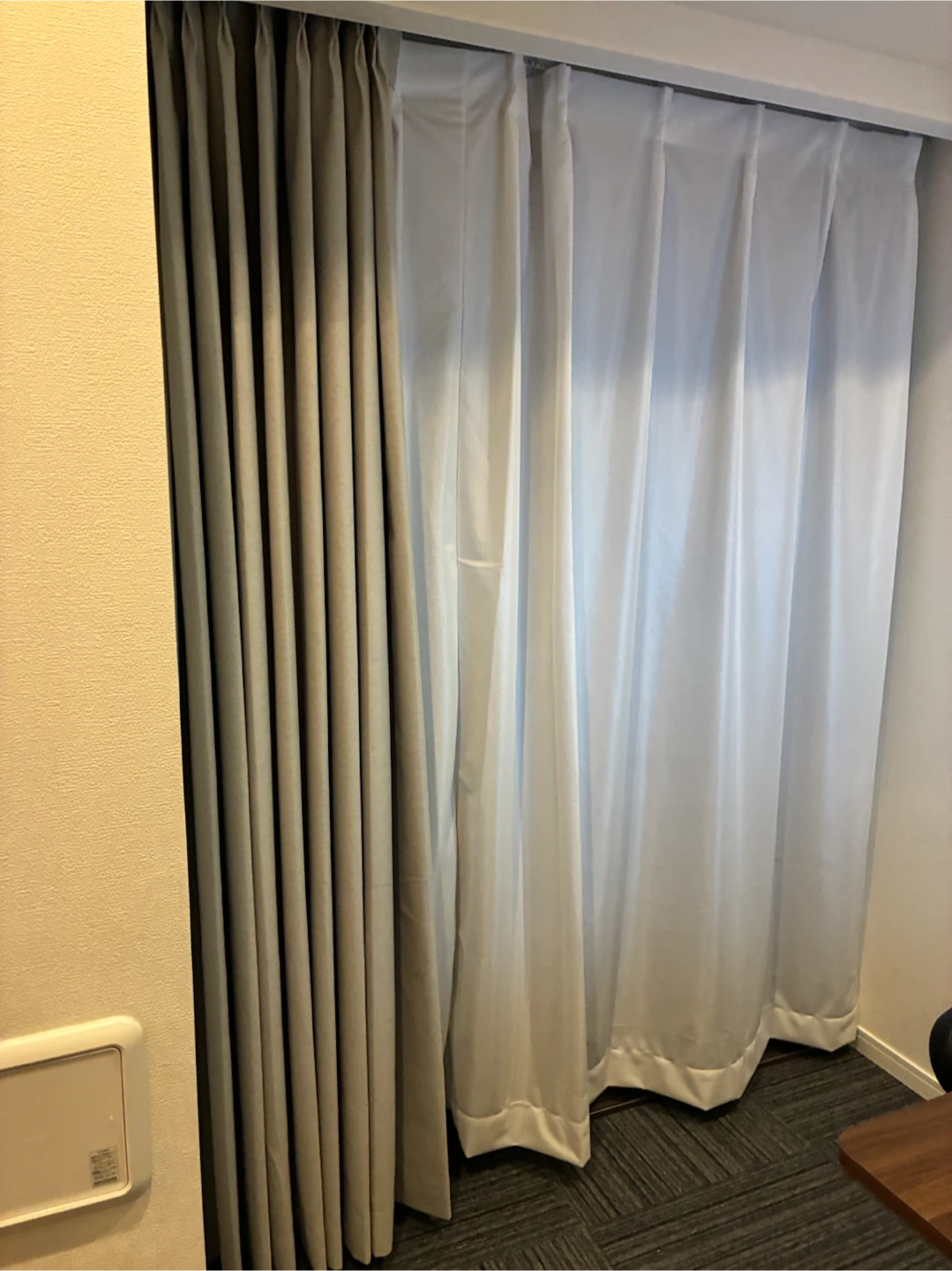 ニトリカーテン セット グレーの写真2枚目