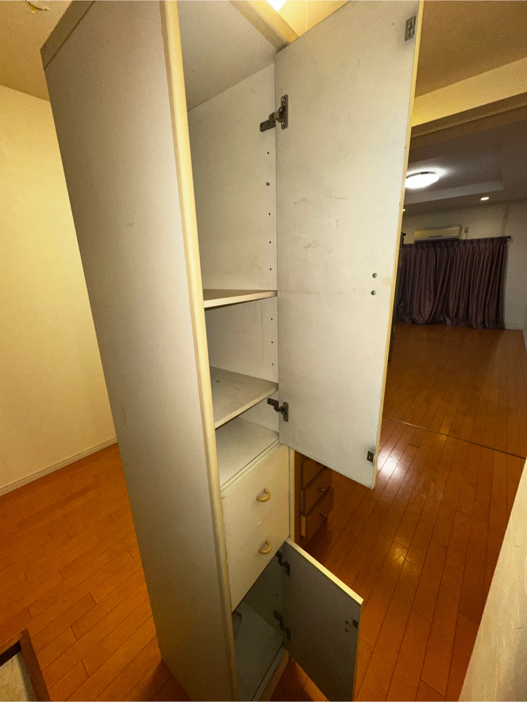 スリム隙間収納棚 ホワイトの写真2枚目