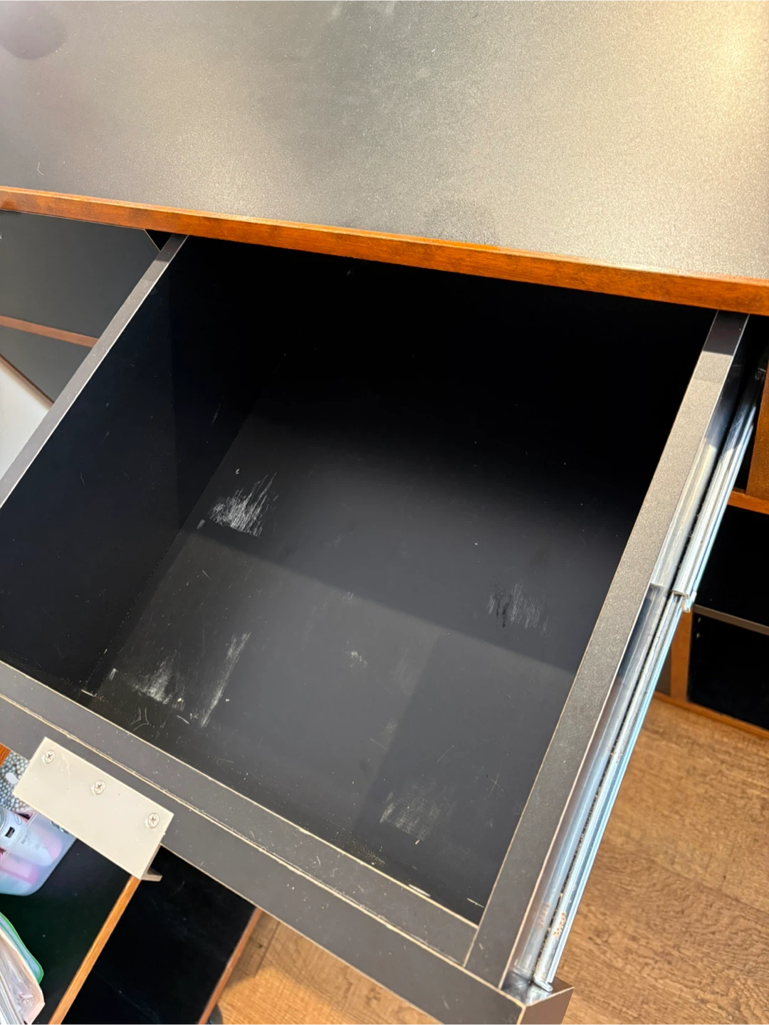 木製収納棚 ブラック×ブラウンの写真8枚目