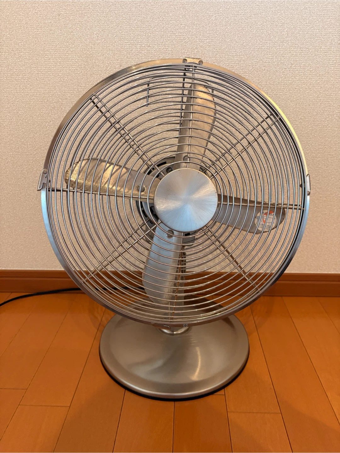 メタル扇風機 シルバー