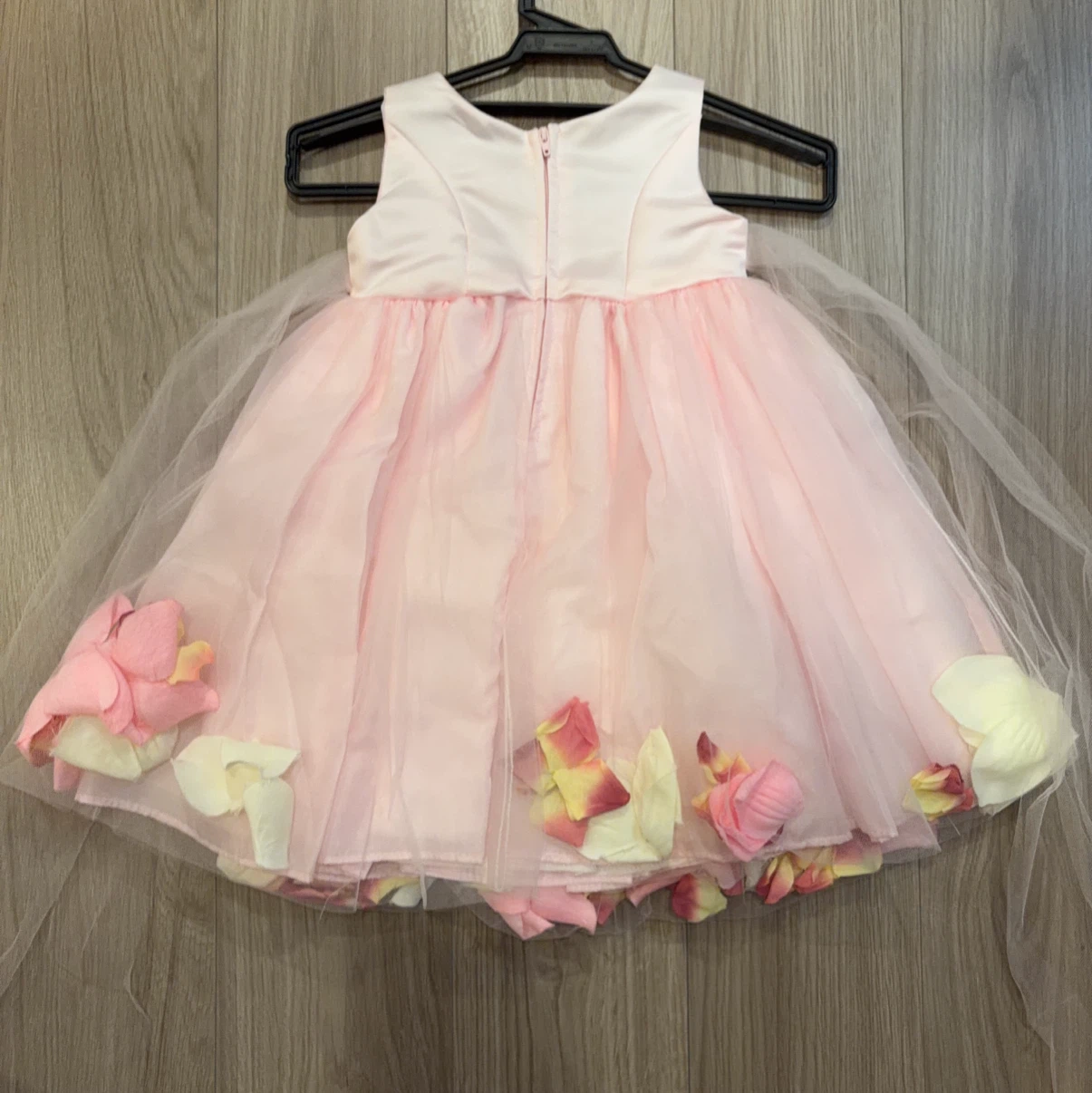 セシキッド キッズドレス ピンク Mサイズ 花びら付の写真2枚目