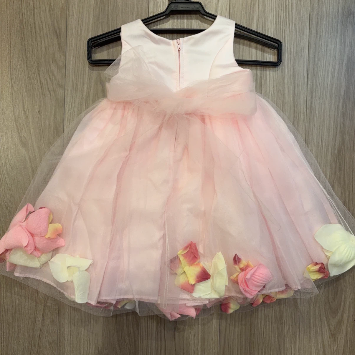 セシキッド キッズドレス ピンク Mサイズ 花びら付の写真3枚目