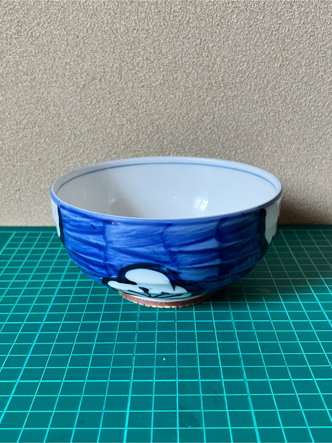 五陶 藍色染付 抹茶碗 陶器