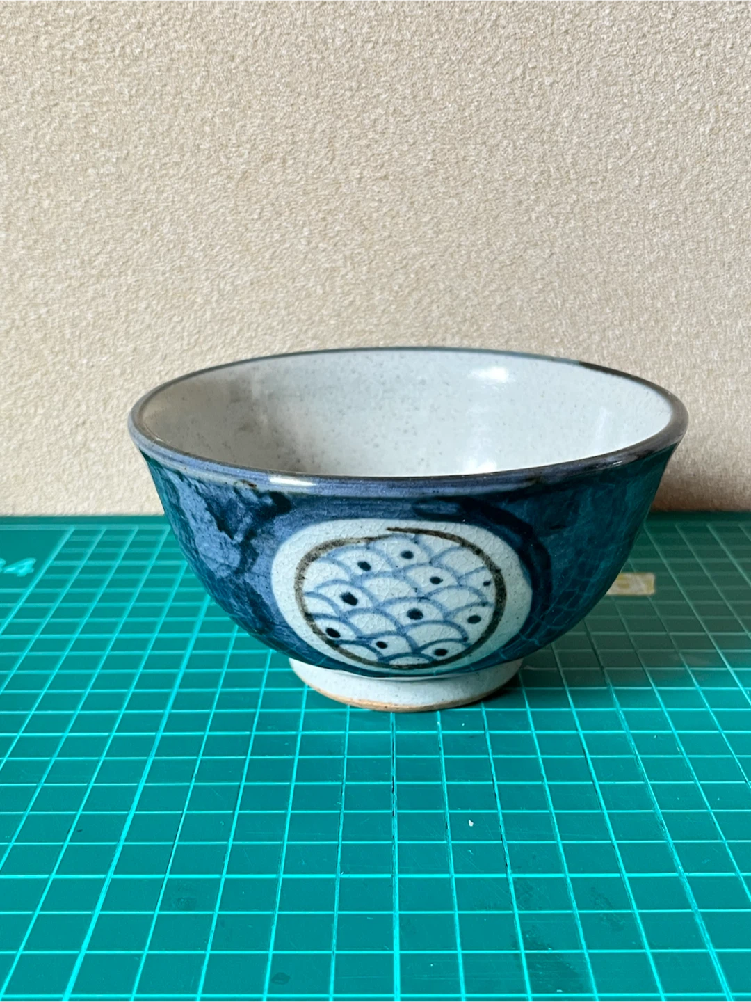 和食器 陶器 飯碗 青海波文様