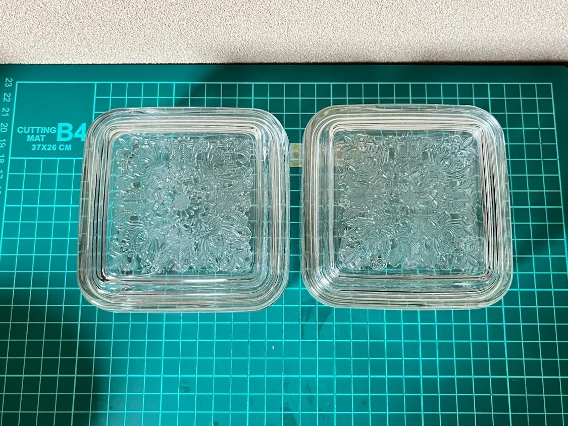 ガラス製保存容器 2個セットの写真2枚目