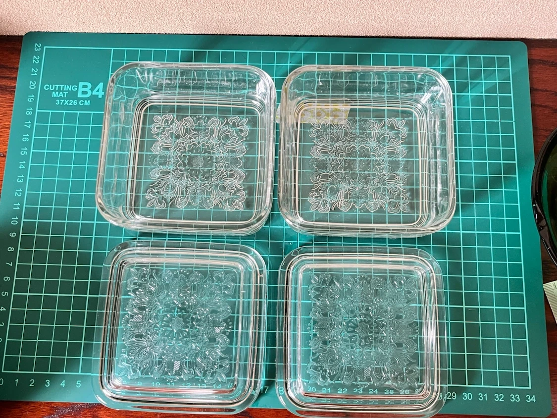 ガラス製保存容器 2個セットの写真3枚目
