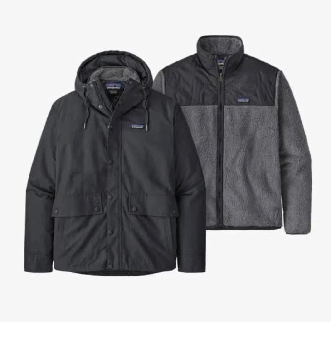 Patagonia ブラック 3Wayマウンテンパーカーの写真4枚目