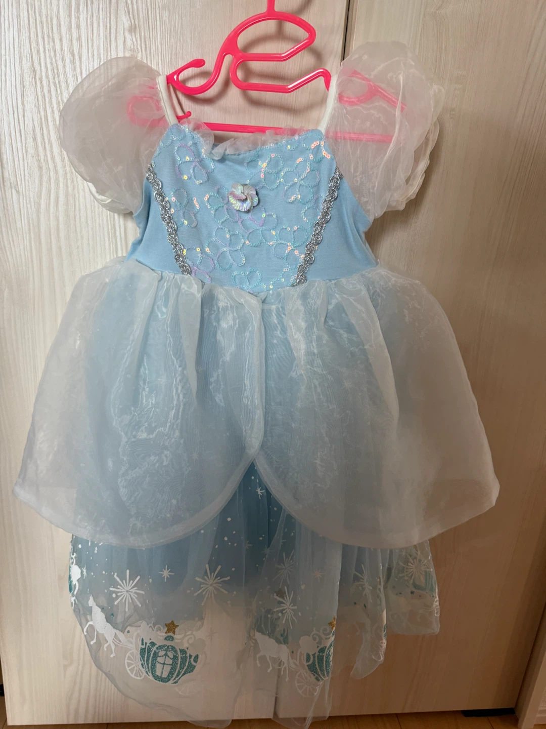 プリンセスドレス　シンデレラ　水色 キッズサイズ