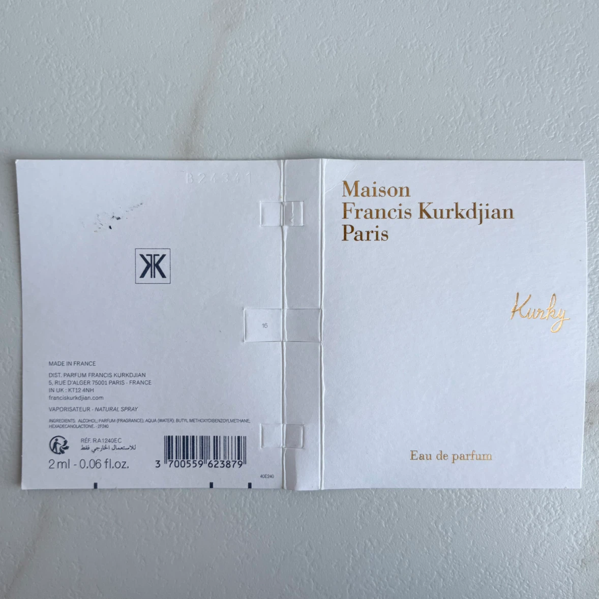 Maison Francis Kurkdjian クルニーオードパルファム 2mLの写真6枚目