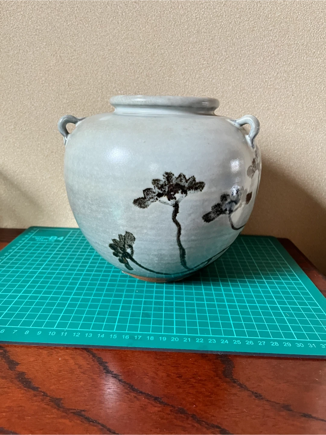 花柄 陶器製 花瓶 壺の写真4枚目