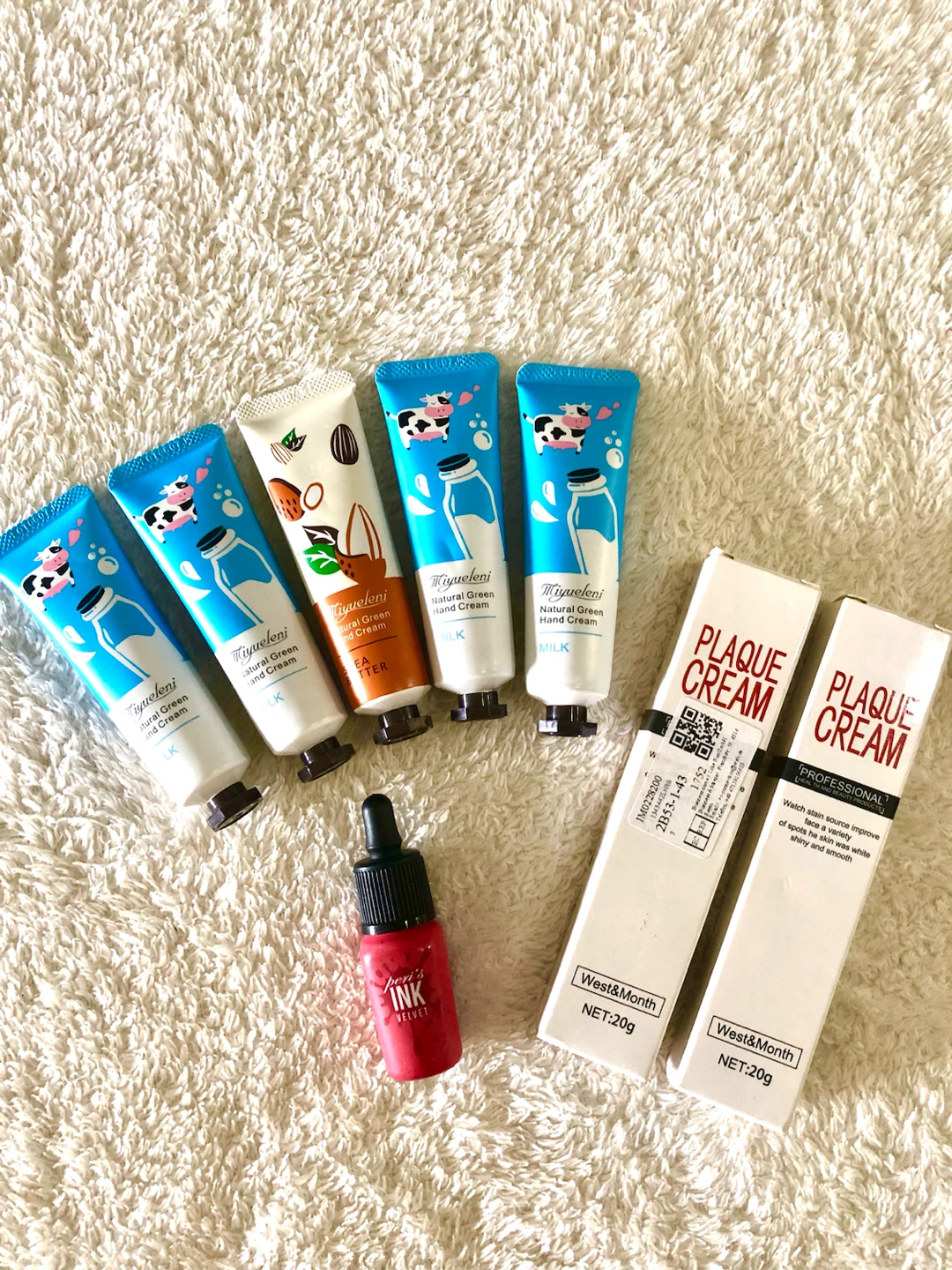 💄✨【未使用品】ハンドクリーム、口紅、美白クリームを含む8点の美容製品セット✨