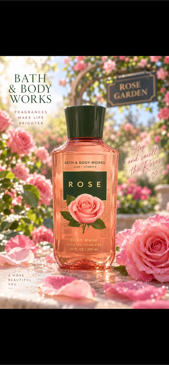 バス&ボディワークス ボディソープ ローズ 295ml