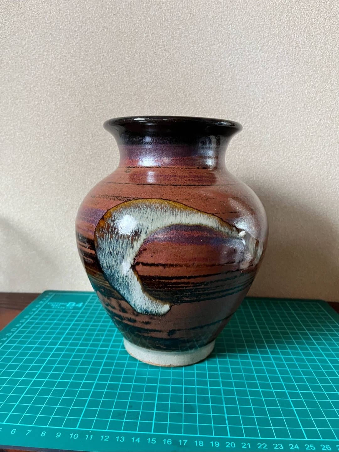 陶器 花瓶 茶色 和風 壺