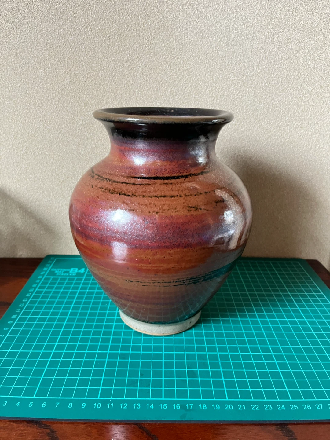 陶器 花瓶 茶色 和風 壺の写真3枚目