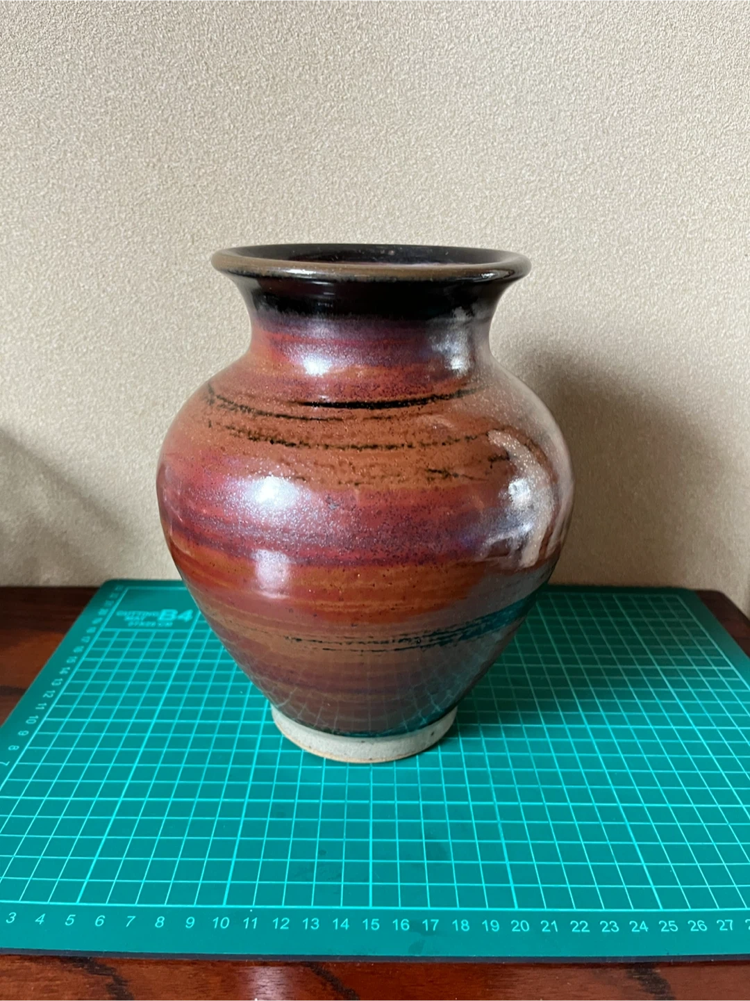 陶器 花瓶 茶色 和風 壺の写真3枚目
