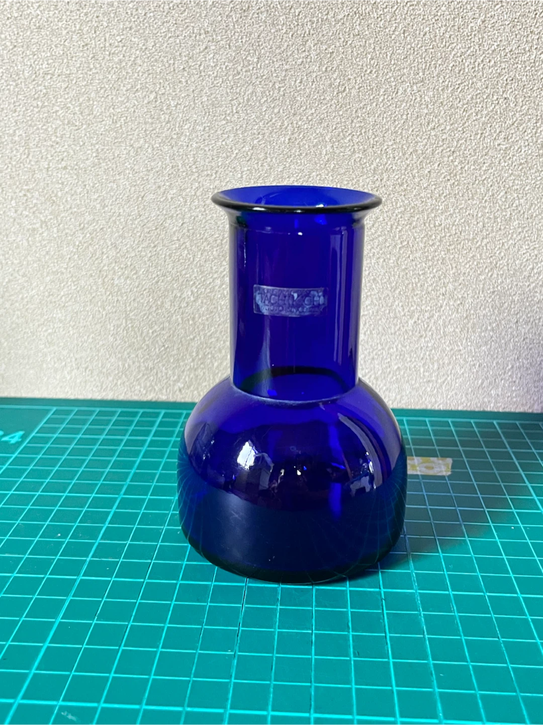 たち吉 ガラス 花瓶 ブルー