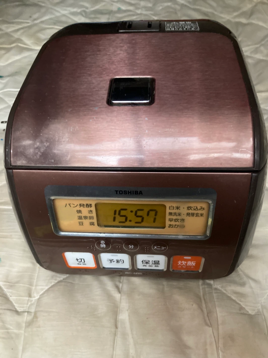 東芝 炊飯器 RC-5RS 3合炊き ブラウン
