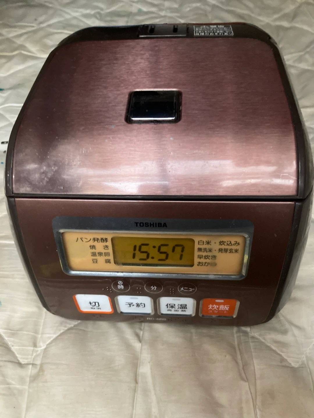 東芝 炊飯器 RC-5RS 3合炊き ブラウン
