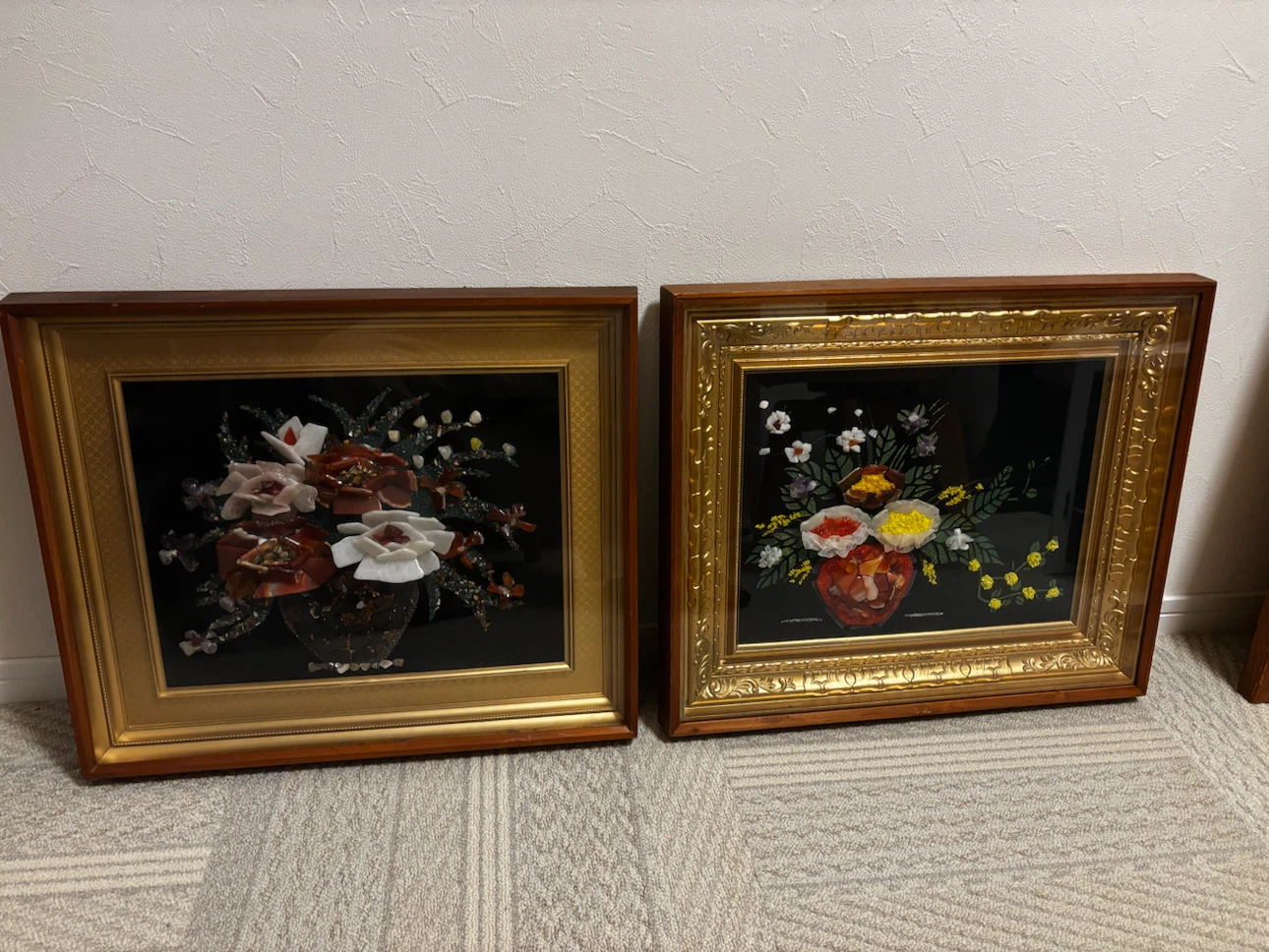天然石 パワーストーン 額装アート 2点セット