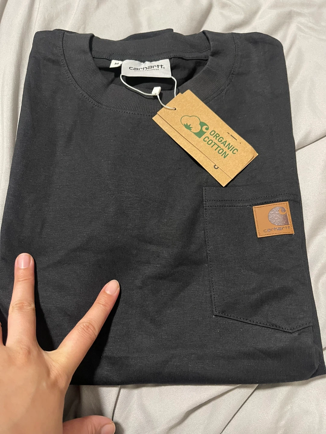 カーハート ポケットTシャツ 黒 M
