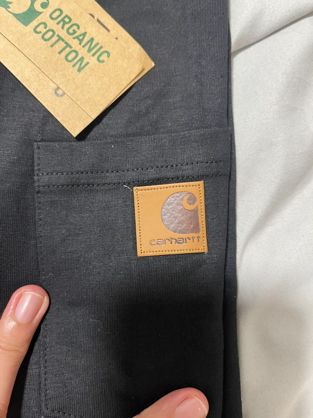 カーハート ポケットTシャツ 黒 Mの写真2枚目