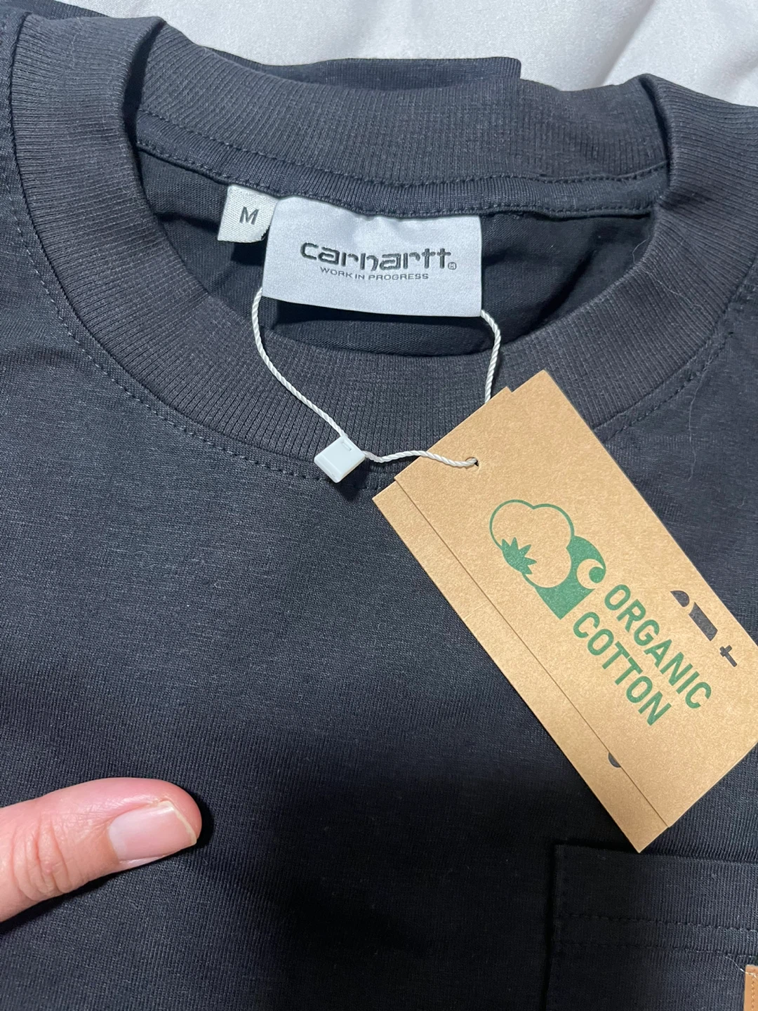カーハート ポケットTシャツ 黒 Mの写真3枚目