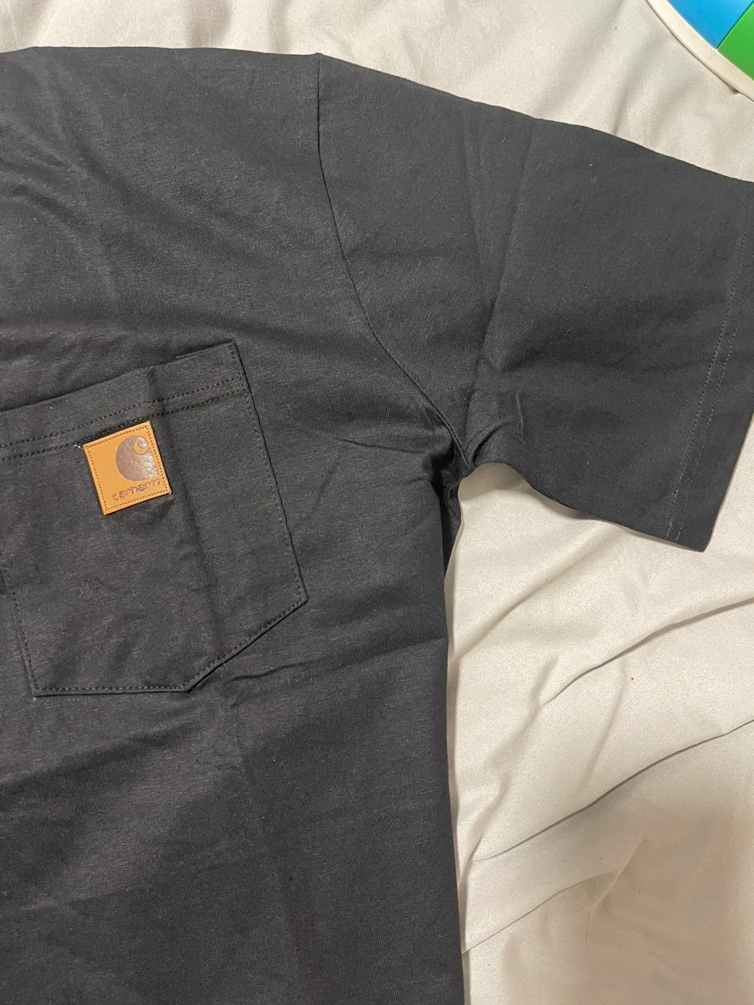 カーハート ポケットTシャツ 黒 Mの写真4枚目