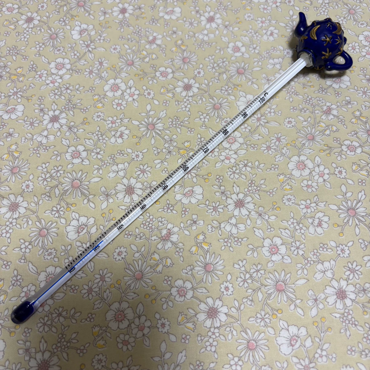 棒温度計 ティーポット 星と月デザイン レトロ レア