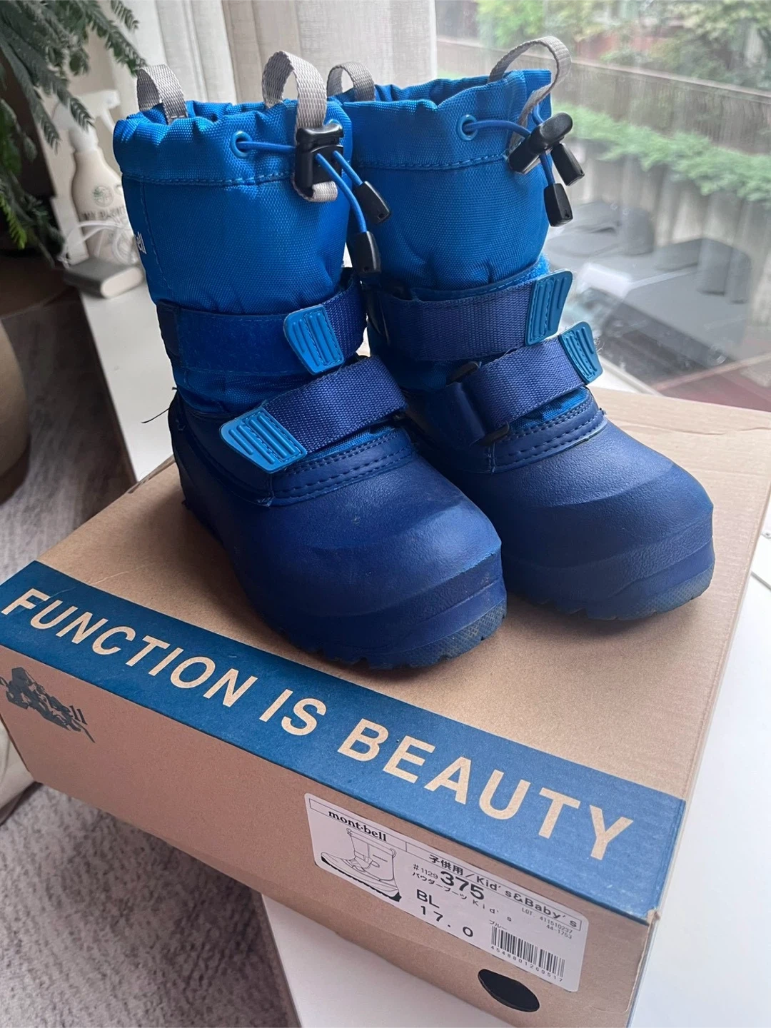 モンベル パウダーブーツ キッズ 17.0cm ブルーの写真2枚目