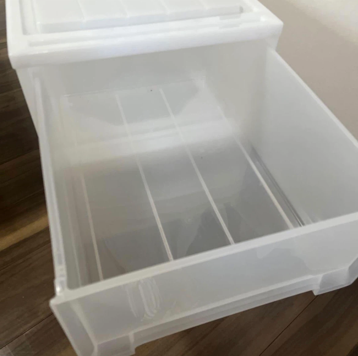 プラスチック製 収納ケース 2段セットの写真2枚目