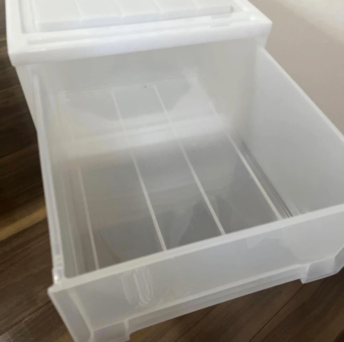 プラスチック製 収納ケース 2段セットの写真2枚目