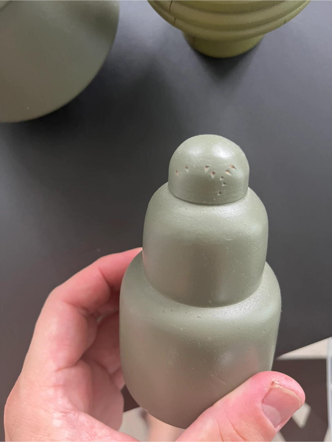 木製オブジェ 3点セット グリーン 北欧風の写真3枚目