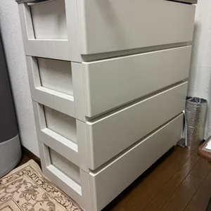 チェスト 4段 ホワイト 収納ケース
