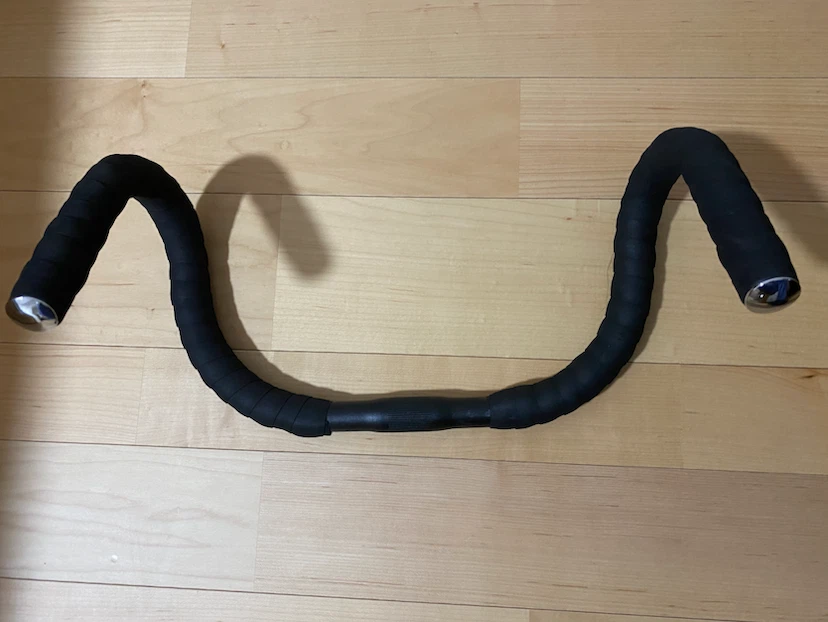 ロードバイク用 ピストバイク アルミ製 25.4mm ドロップハンドル ブラック