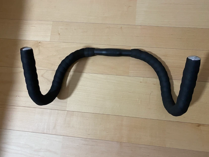 ロードバイク用 ピストバイク アルミ製 25.4mm ドロップハンドル ブラックの写真3枚目