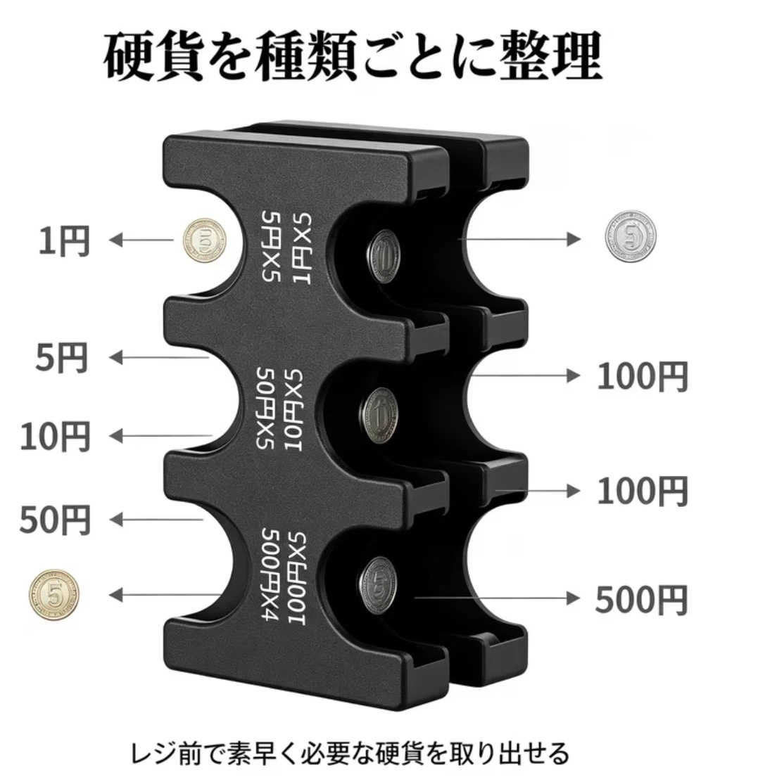 コインホルダー 小銭整理 携帯ケースの写真2枚目