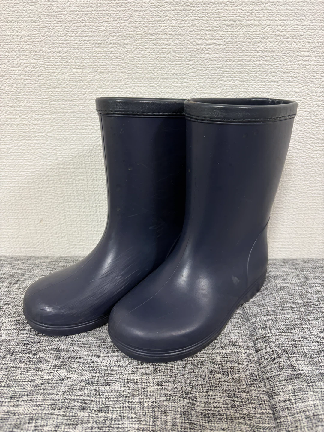キッズ レインブーツ ネイビー 18cm