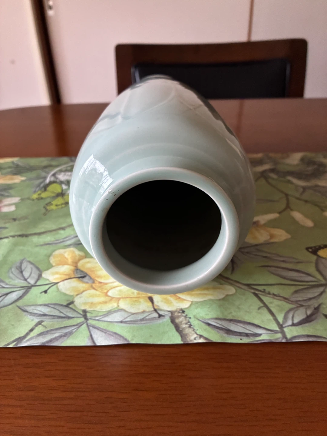 青磁 花瓶 陶器の写真2枚目