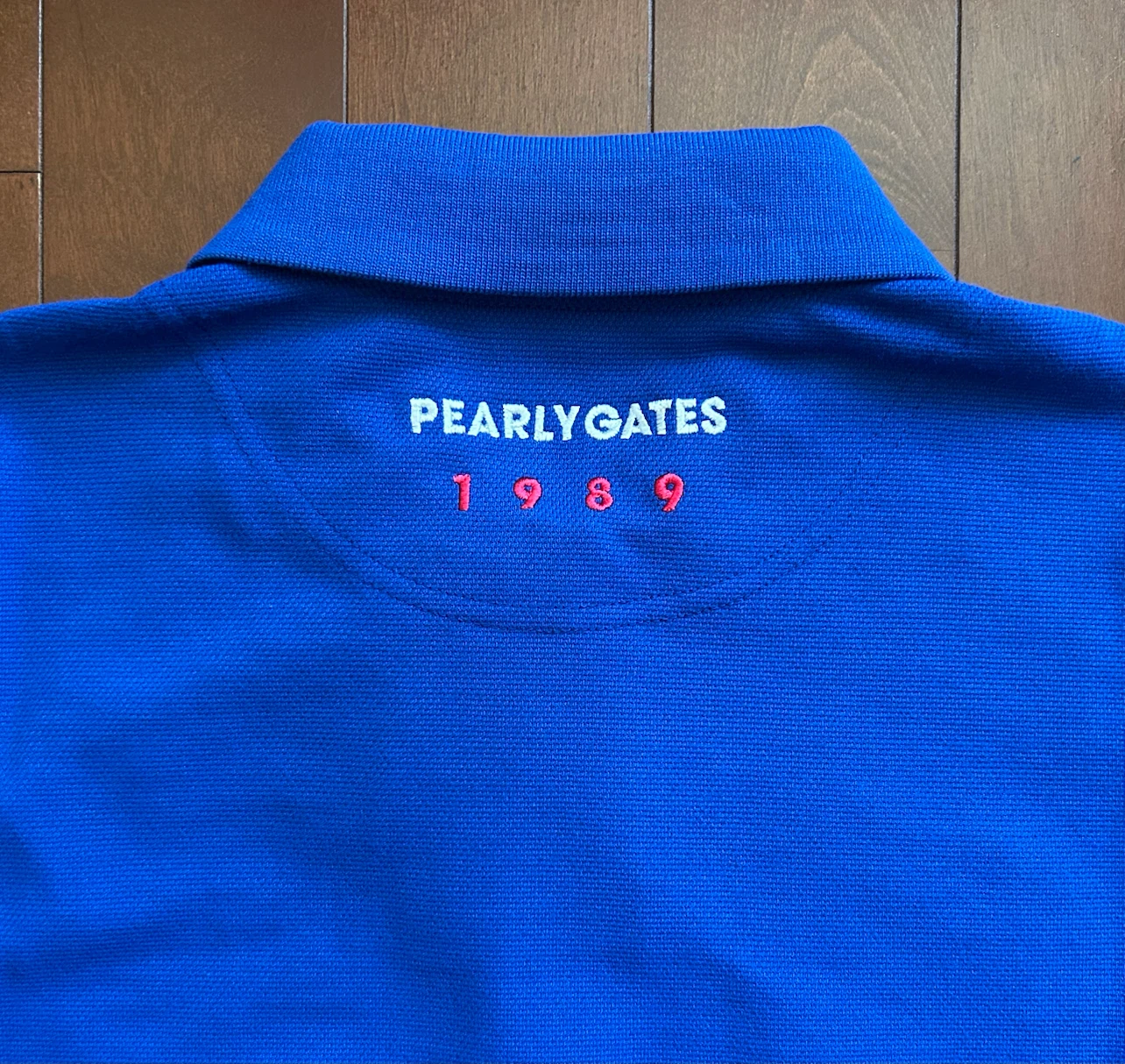 PEARLY GATES/パーリーゲイツ ワッペンポロ ブルー系 レディースSの写真7枚目