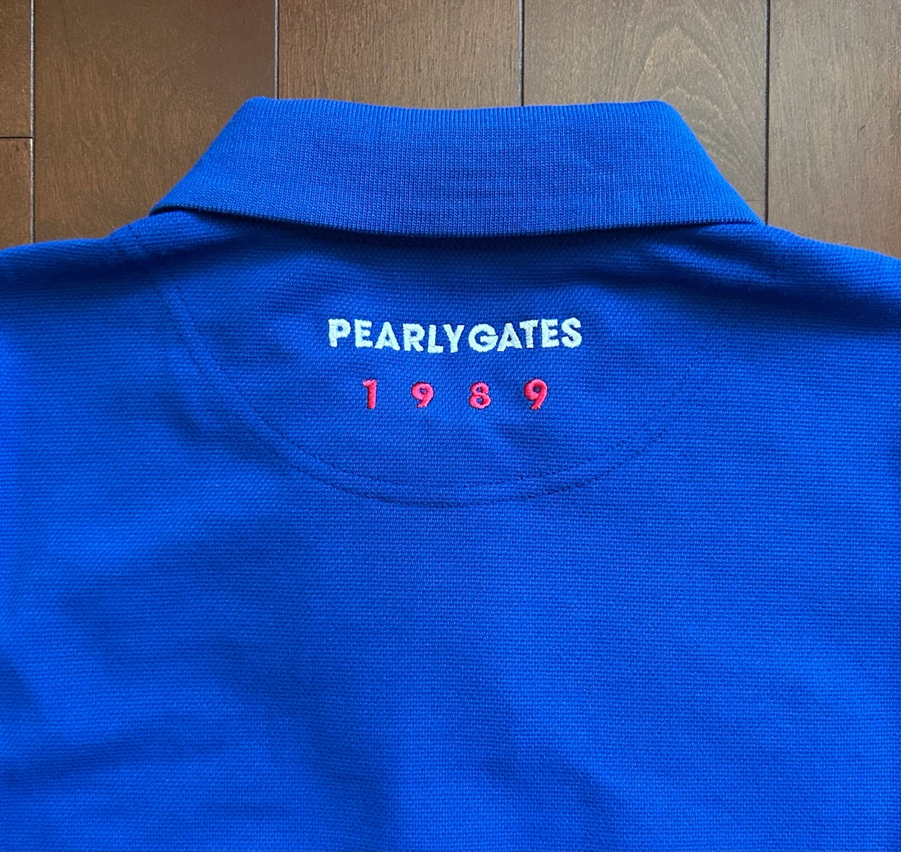 PEARLY GATES/パーリーゲイツ ワッペンポロ ブルー系 レディースSの写真7枚目