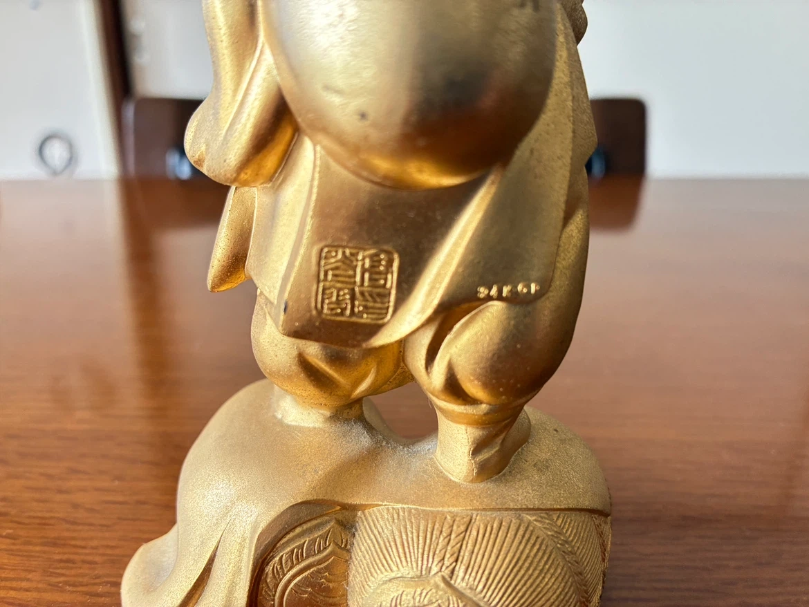 大黒天 置物 24K GP ゴールドの写真6枚目