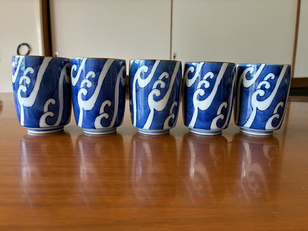 有田焼 華山 湯呑み 5客セット 和食器の写真4枚目