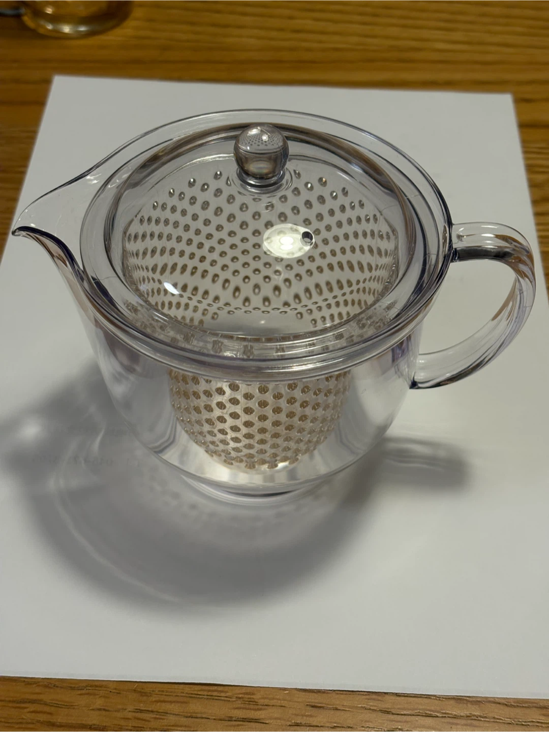 クリア ティーポット 茶こし付きの写真2枚目
