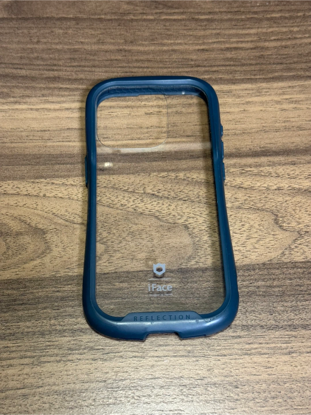 iFace Reflection iPhone15Pro クリア 強化ガラス (ネイビー)