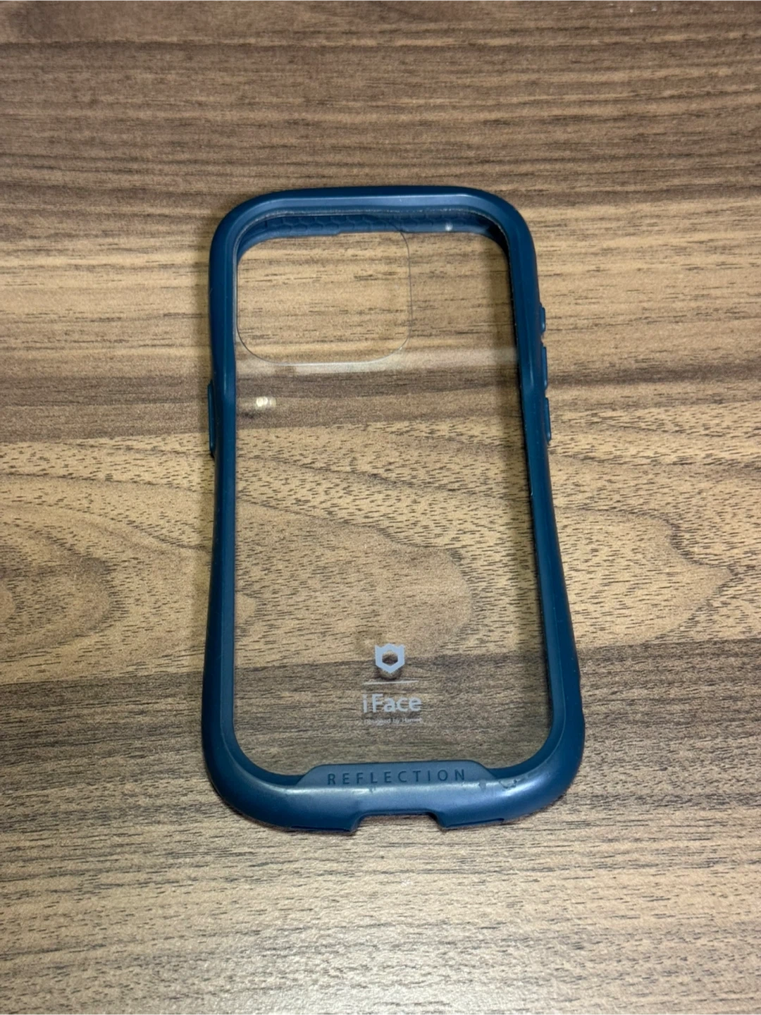 iFace Reflection iPhone15Pro クリア 強化ガラス (ネイビー)